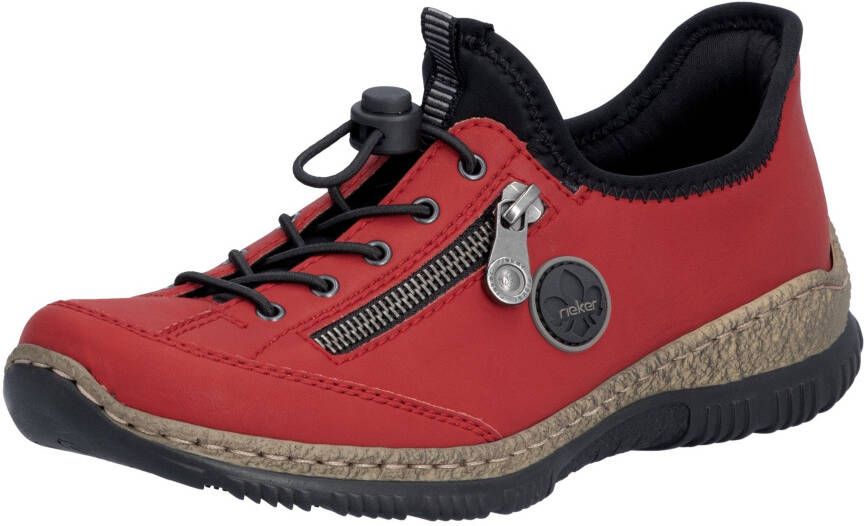 Rieker Slip-on sneakers Ready2GO instapschoen vrijetijdsschoen lage schoen met memosoft-uitrusting