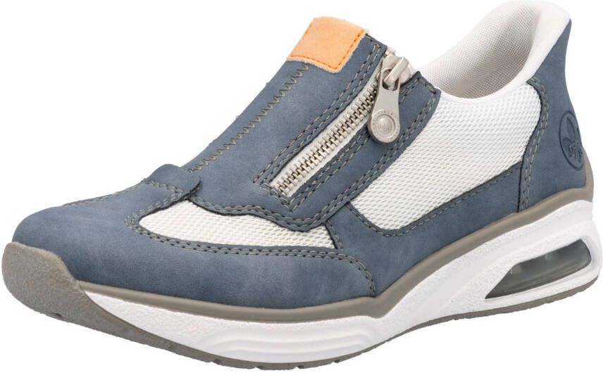 Rieker Slip-on sneakers Ready2GO slippers lage schoen vrijetijdsschoen met zijrits