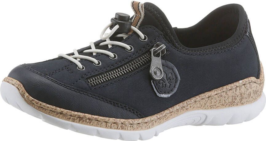 Rieker Slip-on sneakers Slipper instapschoen met buitenrits - Foto 2