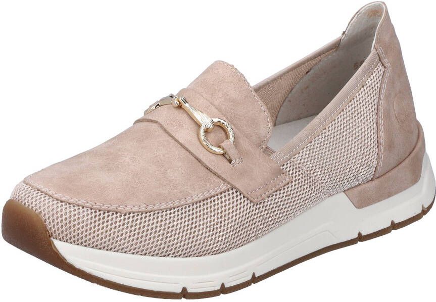 Rieker Slip-on sneakers Slipper vegan Slipper vrijetijdsschoen met elegante sierspange