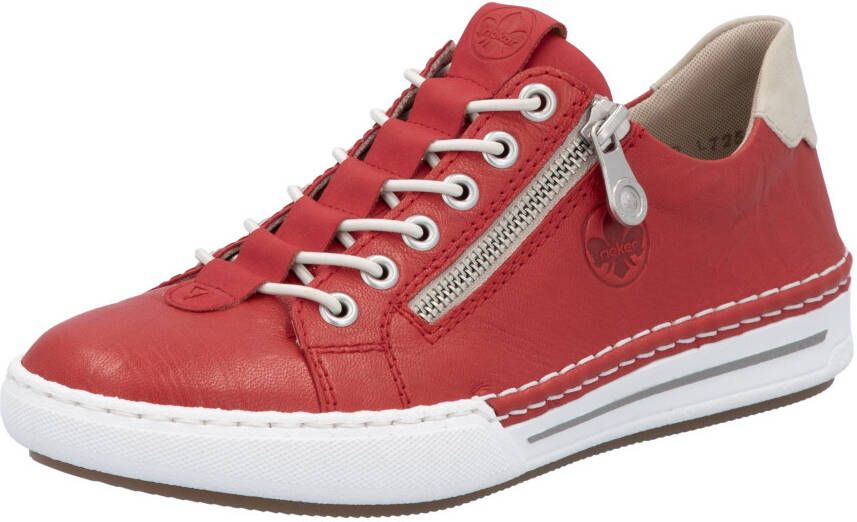 Rieker Slip-on sneakers slippers instapschoen lage schoen vrijetijdsschoen in smalle vorm