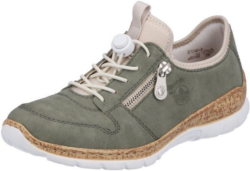 Rieker Slip-on sneakers Veterschoen lage schoen slipper met lichte zool - Foto 1
