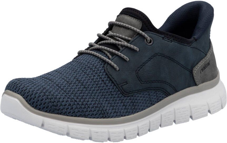 Rieker Slip-on sneakers vrijetijdsschoen lage schoen instapschoen gewatteerde hielafsluiting