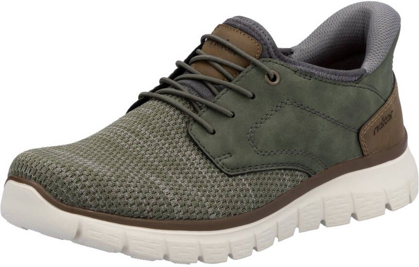 Rieker Slip-on sneakers vrijetijdsschoen lage schoen instapschoen gewatteerde hielafsluiting