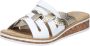 Rieker Slippers Zomerschoen slippers huisschoen sleehak met klein elastiek - Thumbnail 2