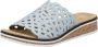 Rieker Slippers Zomerschoen slippers huisschoen sleehak met perforatie - Thumbnail 1