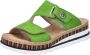 Rieker Slippers Zomerschoen strandschoen huisschoen met trendy sleehak - Thumbnail 2