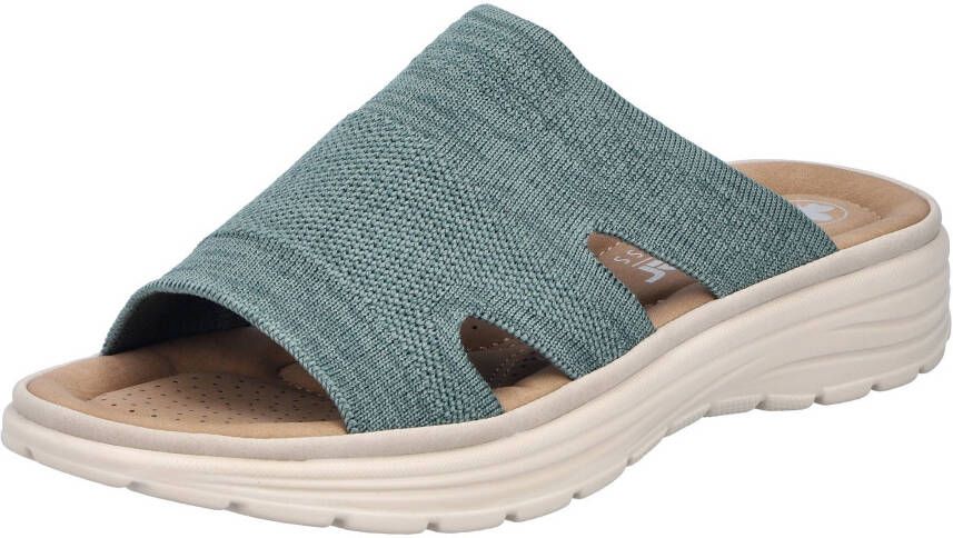 Rieker Slippers zomerschoen huisschoen slippers strandschoen met voetbed