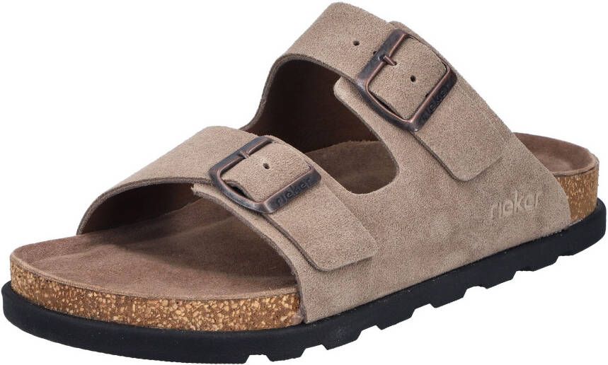 Rieker Slippers zomer schoen strand schoen huisschoen met comfortabel voetbed