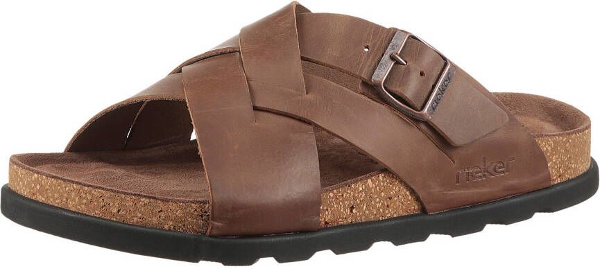 Rieker Slippers zomerschoen strand schoen huisschoen met comfortabel voetbed