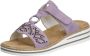 Rieker Lila Juweel Slipper voor Dames Purple Dames - Thumbnail 3