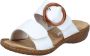 Rieker Slippers sleehak zomerschoen slippers met grote siergesp - Thumbnail 2
