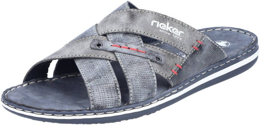 Rieker Slippers zomerschoen slippers badschoen met gekruiste bandages