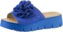 Rieker Slippers plateau zomerschoen slippers met praktische klittenband - Thumbnail 2