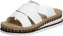 Rieker Slippers sleehak zomerschoen slippers met jute omlijsting - Thumbnail 2