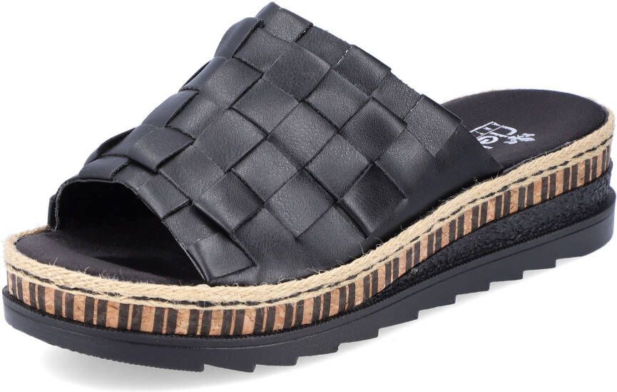 Rieker Slippers in trendy vlecht-look - Foto 2