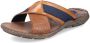 Rieker Heren bruin pantoffels & slippers - Thumbnail 2