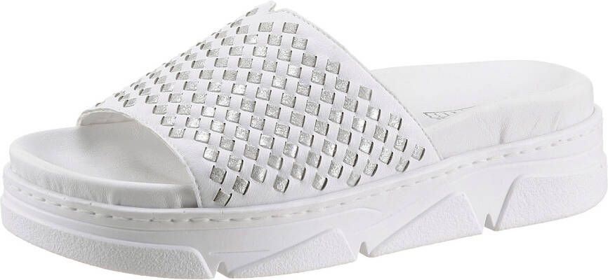 Dames Sandalen Wit Comfortabele & Flexibele Instappers - Foto 2