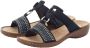 Rieker Slippers sleehak zomerschoen pantoffels met mooi borduursel - Thumbnail 3