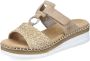 Rieker Dames schoenen V1243 60 Beige - Thumbnail 4