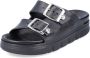 Rieker Slippers plateau zomerschoen slippers in breedte g (=wijd) - Thumbnail 2