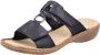 Rieker Slippers sleehak zomerschoen pantoffels met juwelenring - Thumbnail 4