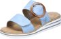 Rieker Slippers sleehak zomerschoen pantoffels met zachte binnenzool - Thumbnail 3