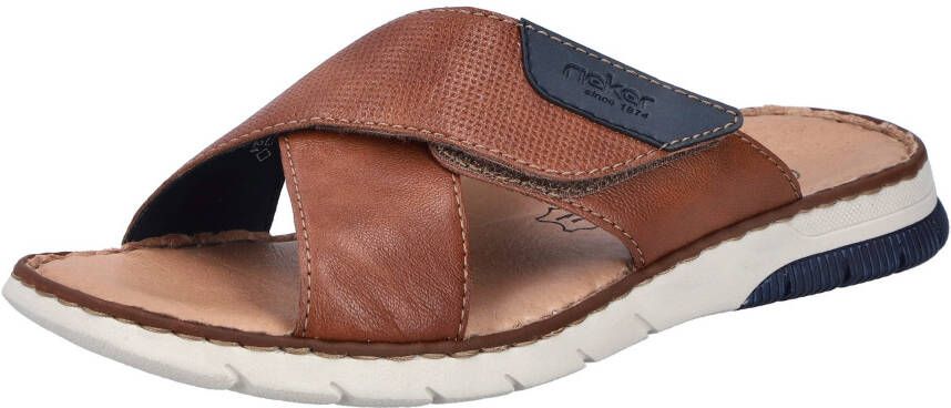 Rieker Slippers zomerschoen slippers klittenbandschoen met klittenbandjes