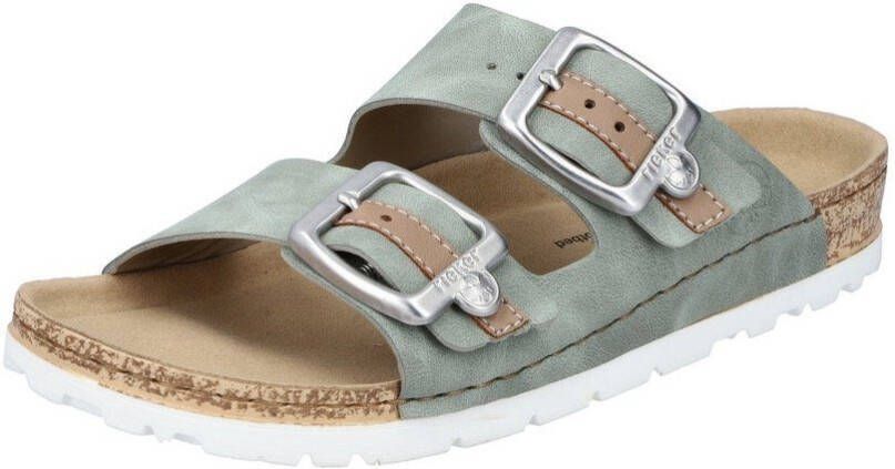 Rieker Slippers zomerschoen slippers met verstelbare gespen
