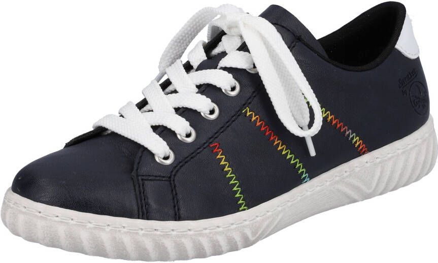 Rieker dames sneaker blauw - Foto 2