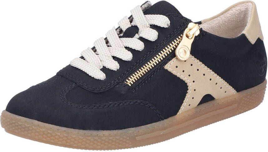 Rieker Sneakers lage schoen vrijetijdsschoen veterschoen met ritssluiting