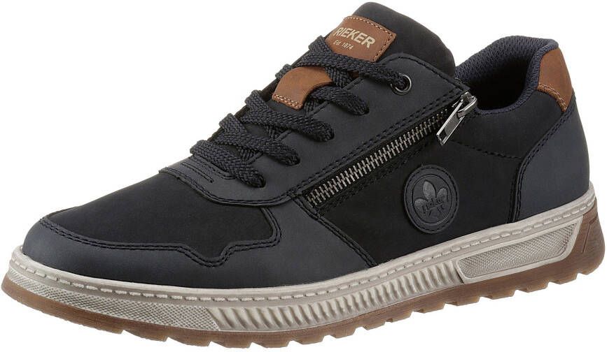 Rieker Sneakers Vrijetijdsschoen halfschoen veterschoen met contrastafwerking - Foto 5
