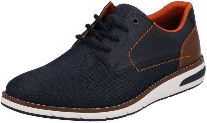 Rieker Sneakers met contrasterende decoratieve naad vrijetijdsschoen lage schoen veterschoen