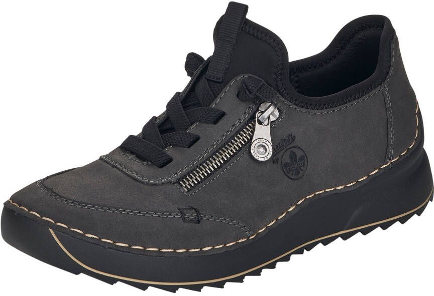 Rieker Sneakers Veterschoen lage schoen slipper met contrastnaad - Foto 1