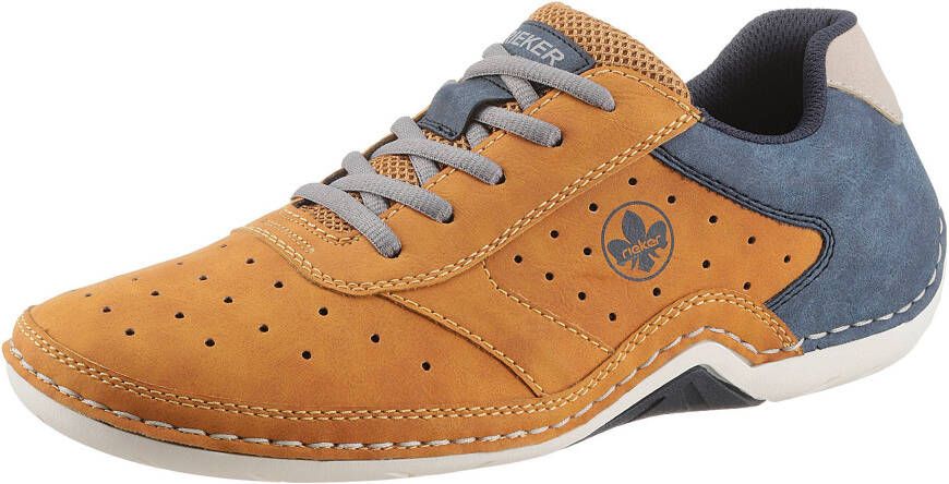 Rieker Sneakers veterschoen lage schoen vrijetijdsschoen met memosoft binnenzool