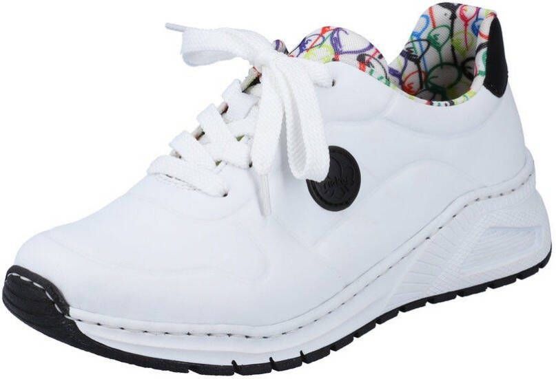 Rieker Sneakers met memosoft-binnenzool vrijetijdsschoen lage schoen veterschoen