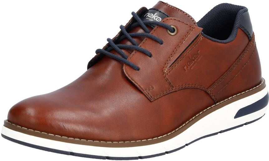 Rieker Sneakers met modieuze loopzool vrijetijdsschoen lage schoen veterschoen