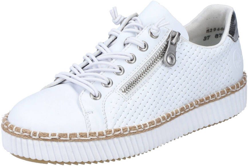 Rieker Sneakers met modieuze siernaad vrijetijdsschoen lage schoen veterschoen