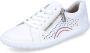 Rieker Witte Leren Sneakers voor Dames White Dames - Thumbnail 2