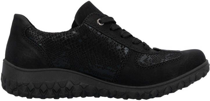 Rieker Sneakers met sleehak Veterschoenen lage schoen vrijetijdssneaker met rits