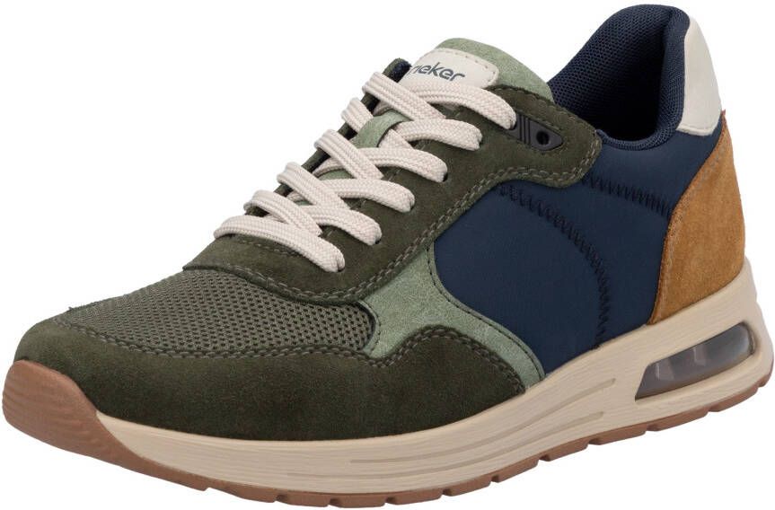 Rieker Sneakers veterschoen lage schoen vrijetijdsschoen met gepolsterde schachtversteviging