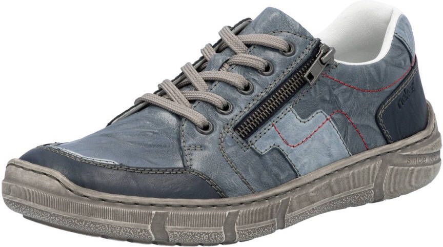 Rieker Sneakers veterschoenen lage schoen vrijetijdsschoen met ritssluiting