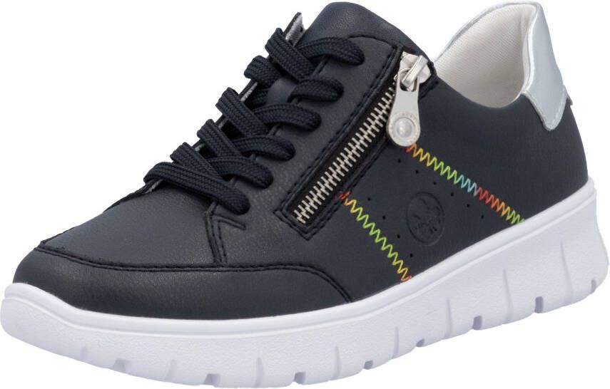 Rieker Sneakers veterschoenen lage schoen vrijetijdssneaker zijrits
