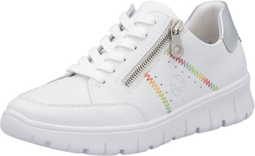 Rieker Sneakers veterschoenen lage schoen vrijetijdssneaker zijrits