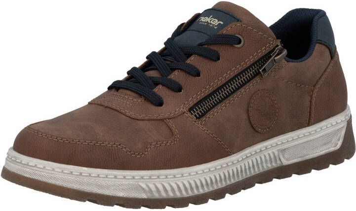 Rieker Sneakers Vrijetijdsschoen halfschoen veterschoen met contrastafwerking