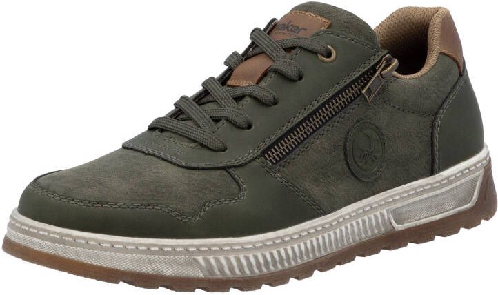 Rieker Sneakers Vrijetijdsschoen halfschoen veterschoen met contrastafwerking