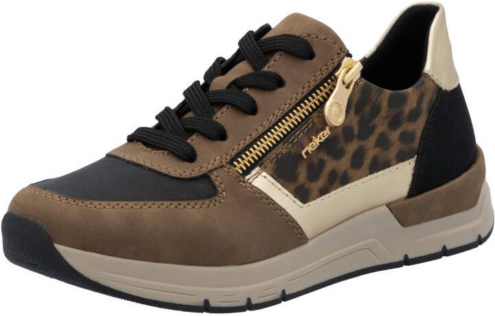 Rieker Sneakers vrijetijdsschoen veterschoen halfschoen met modieuze accenten