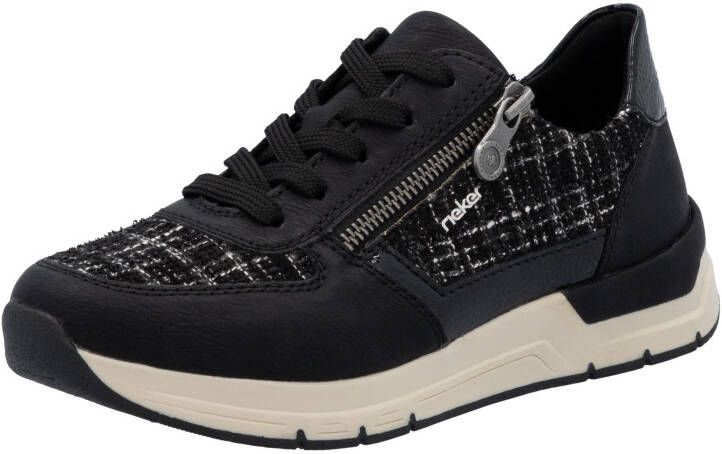 Rieker Sneakers vrijetijdsschoen veterschoen halfschoen met modieuze accenten