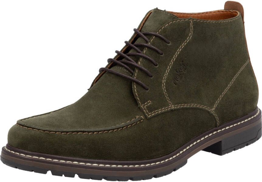 Rieker Veterlaarsjes veterschoenen enkelhoge business-enkellaars met profielzool