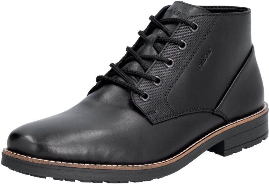 Rieker Veterlaarsjes veterschoenen business-veterschoenen enkellaars met zachte bovenlaag